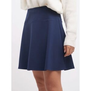 Rekucci Fit and Flare Skirt Navy